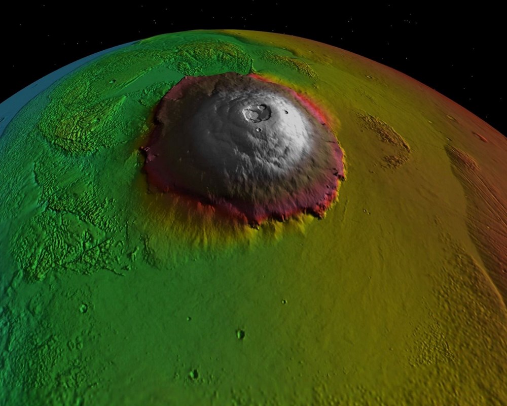 Mars'ın Yeni Yerçekimi Haritası ve Olympus Mons'un Gizemleri