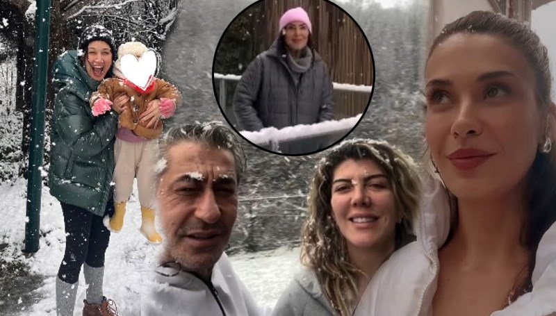 Ünlü isimlerin kar keyfi