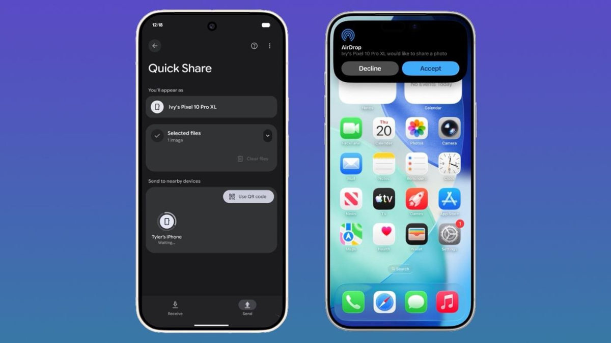 Android’in Quick Share özelliğine AirDrop desteği geldi