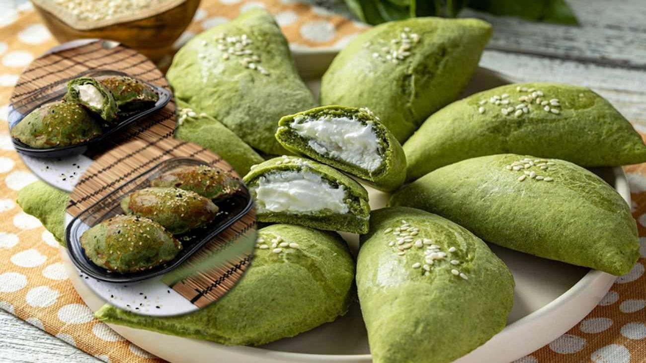 Ispanaklı labneli poğaça tarifi!