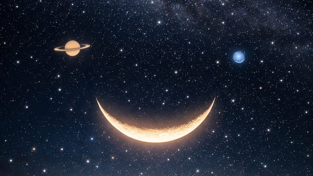 Gökyüzü bu akşam gülümsüyor