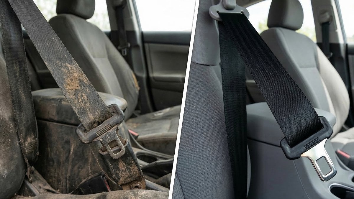 Emniyet kemeri temizliği