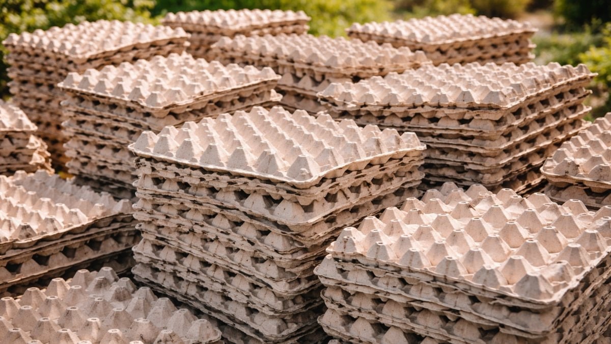 Yumurta kartonları kıymetlendi