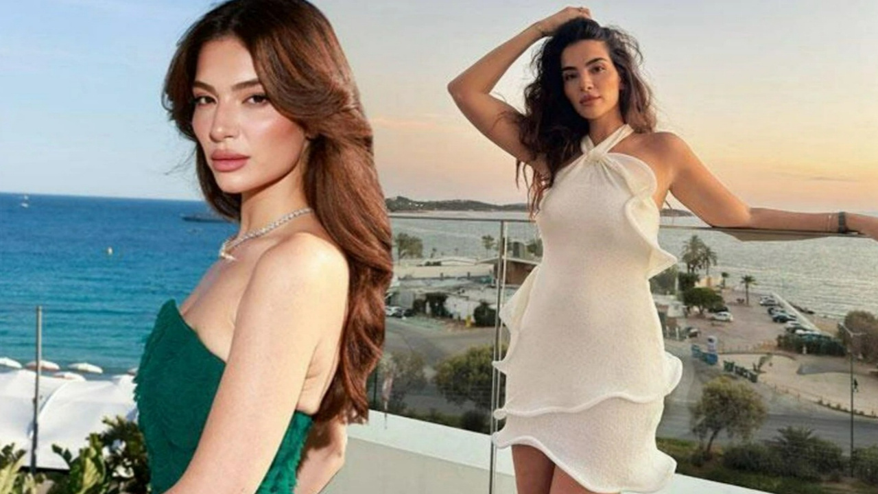 Transparan fuşya elbisesi damga vurdu