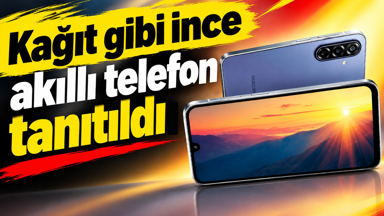 Kağıt gibi ince akıllı telefon tanıtıldı